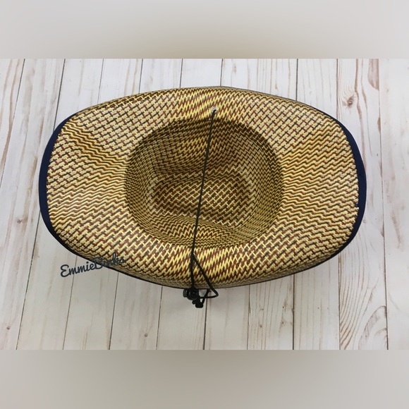 New Unisex Auburn University Paper Straw Cowboy Hat ~ War Eagle Cowgirl AU Hat - Picture 3 of 9